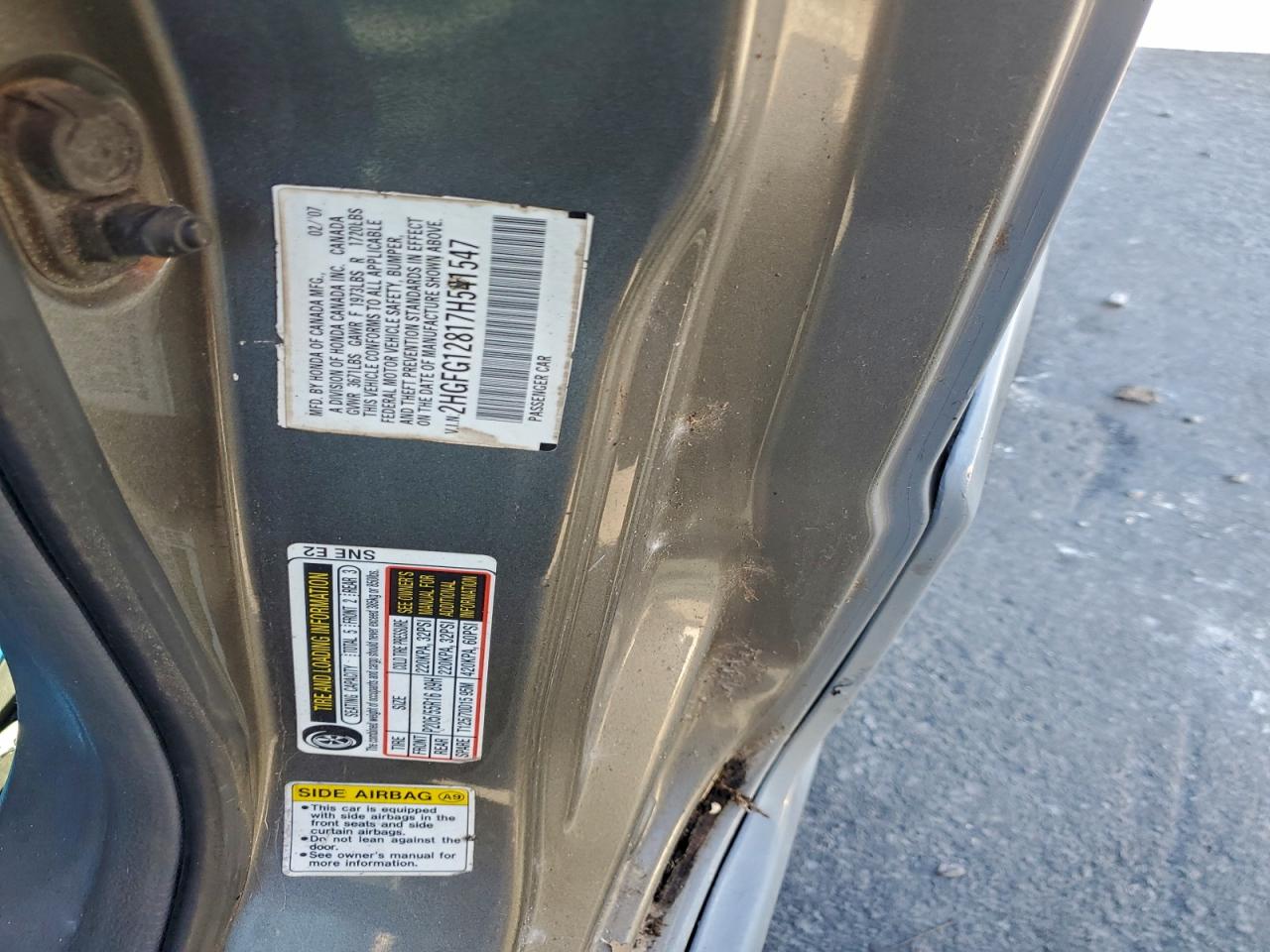 2007 HONDA CIVIC EX photo 34