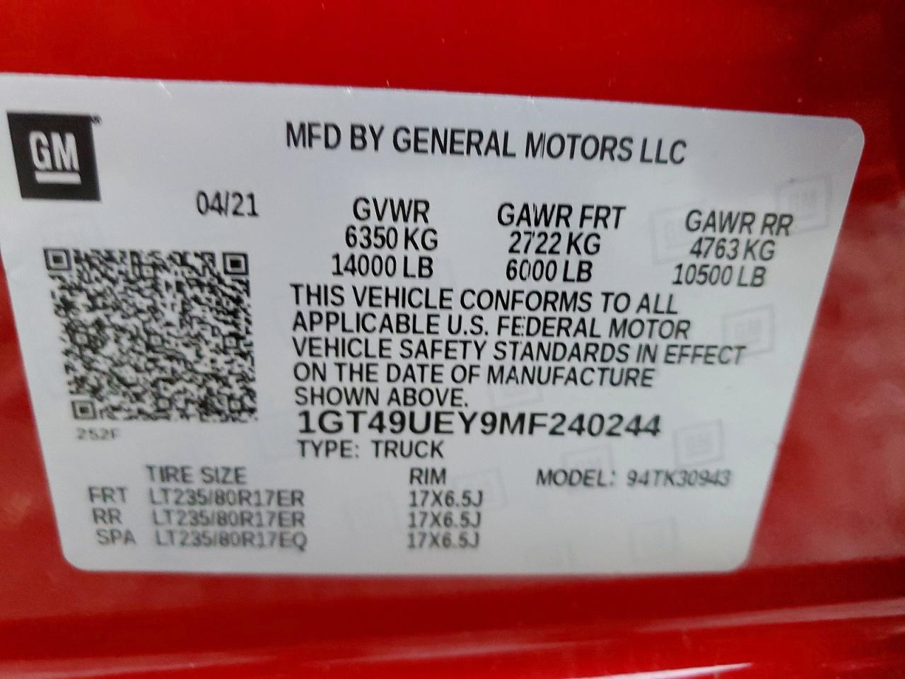 2021 GMC SIERRA K3500 SLT photo 23