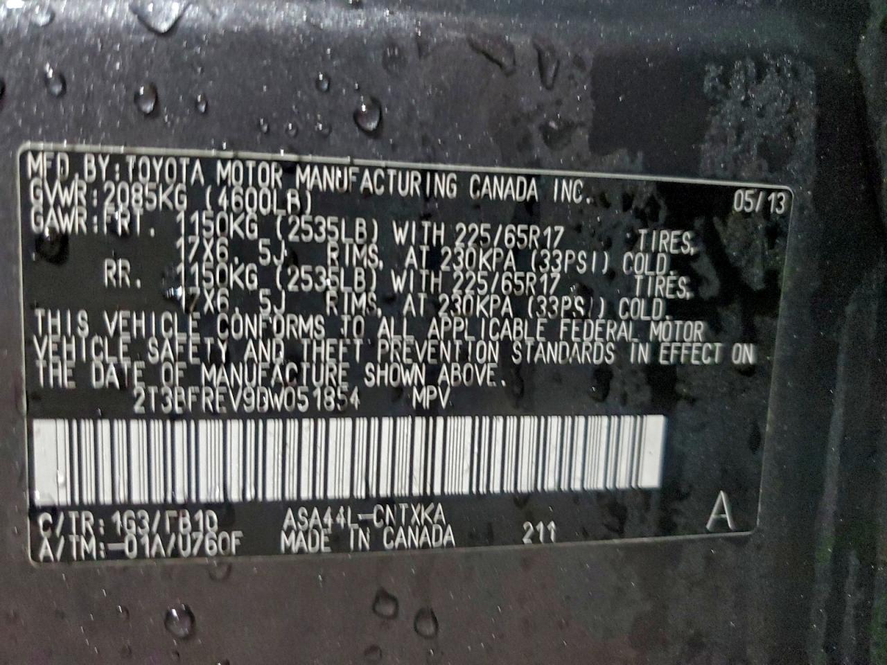 2013 TOYOTA RAV4 LE photo 27