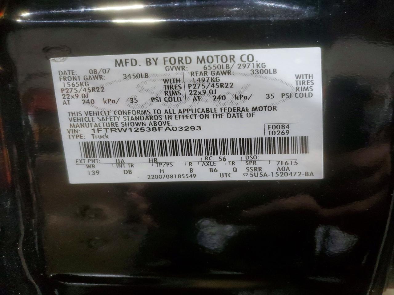 2008 FORD F150 SUPERCREW photo 23