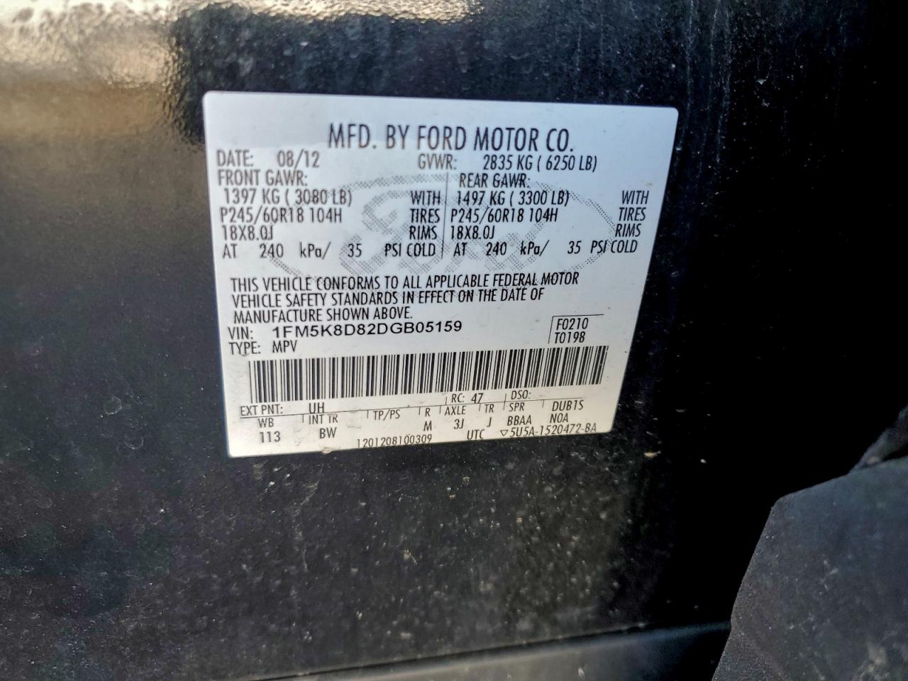 2013 FORD EXPLORER XLT photo 25