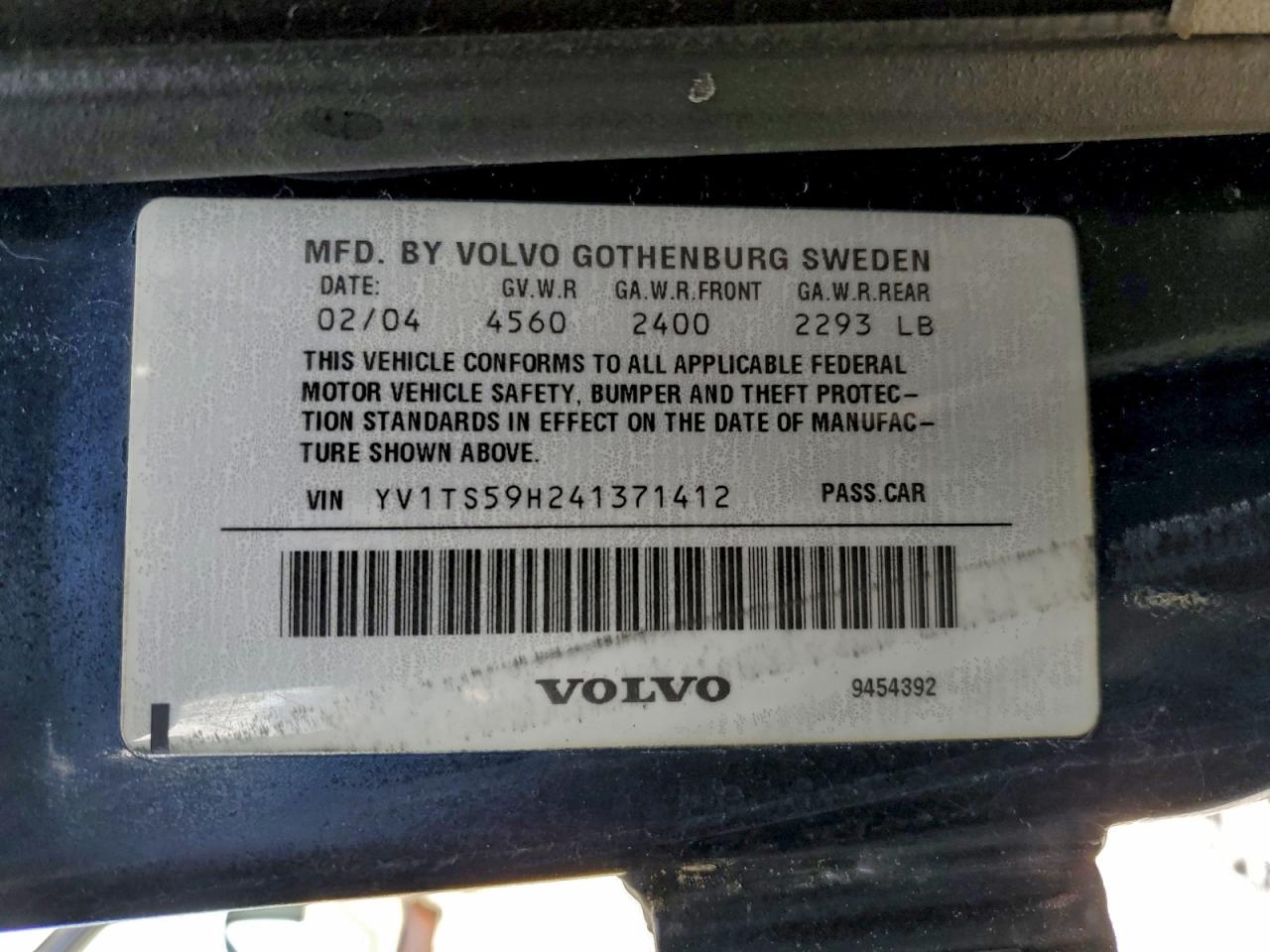 2004 VOLVO S80 2.5T photo 12