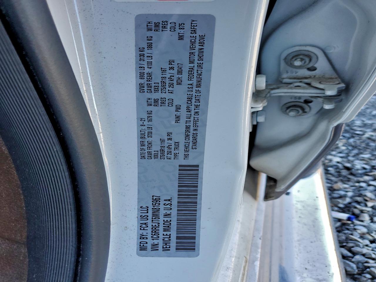 2021 RAM 1500 LARAMIE photo 45