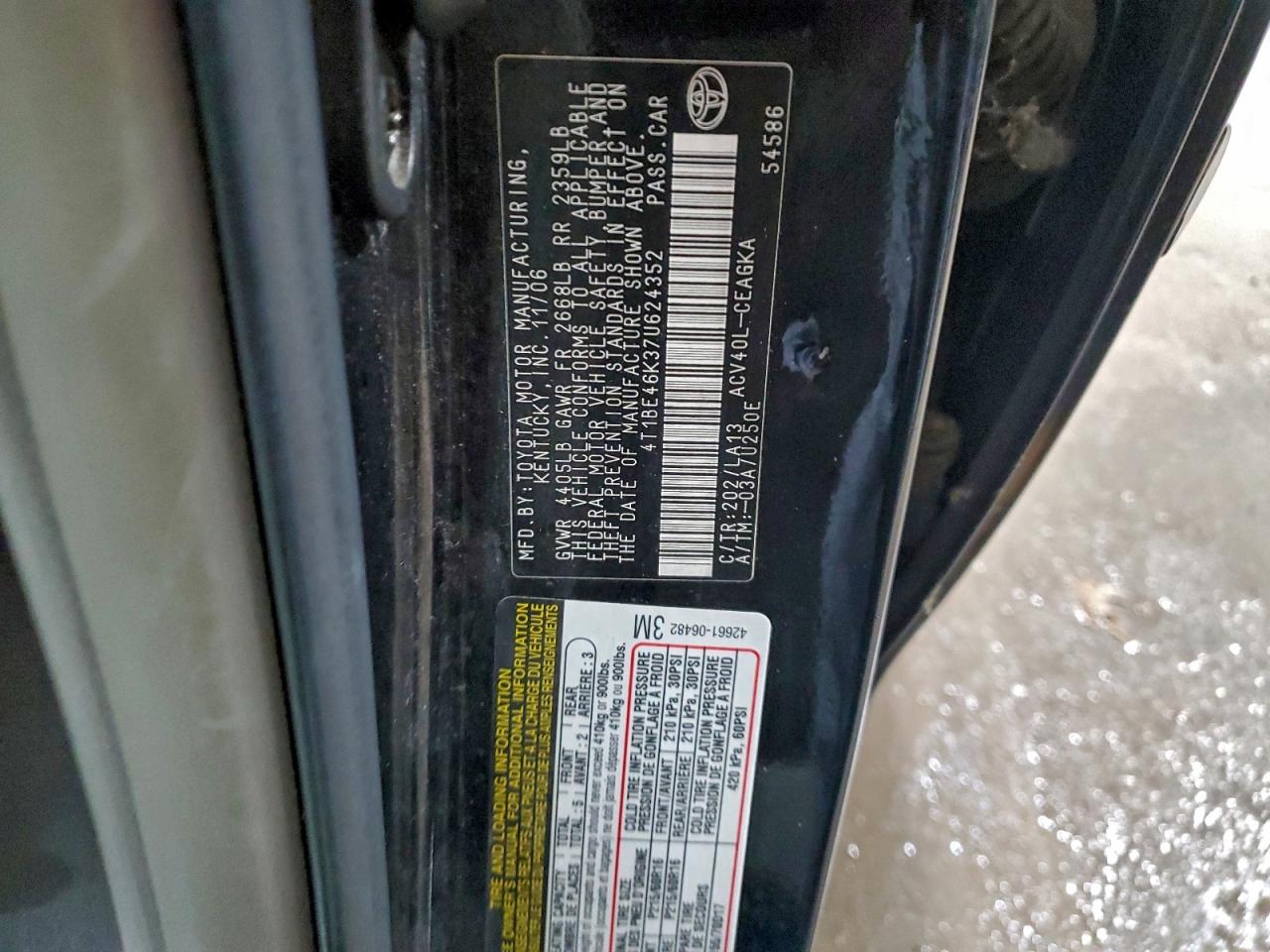 2007 TOYOTA CAMRY photo 34