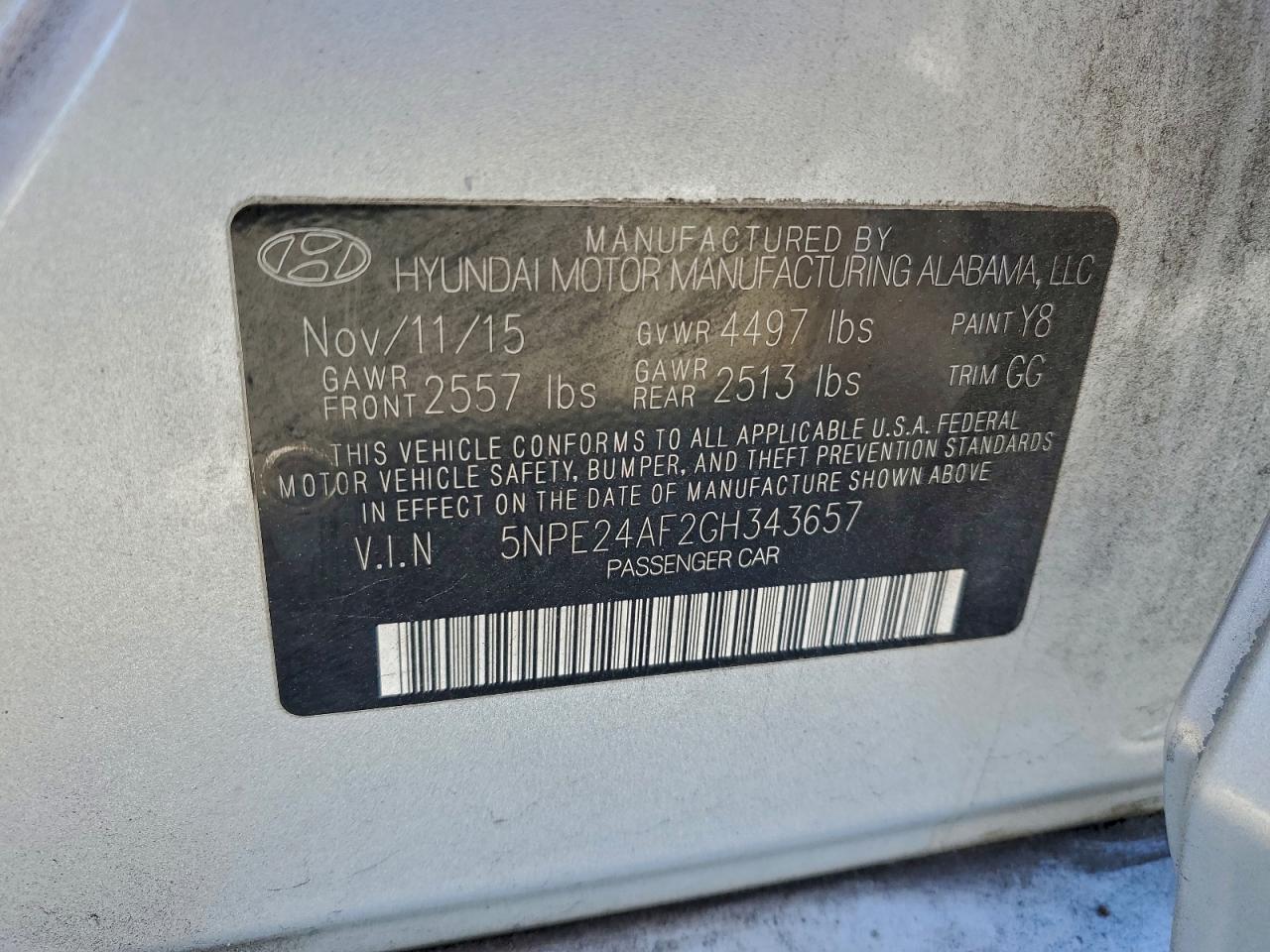 2016 HYUNDAI SONATA SE photo 23