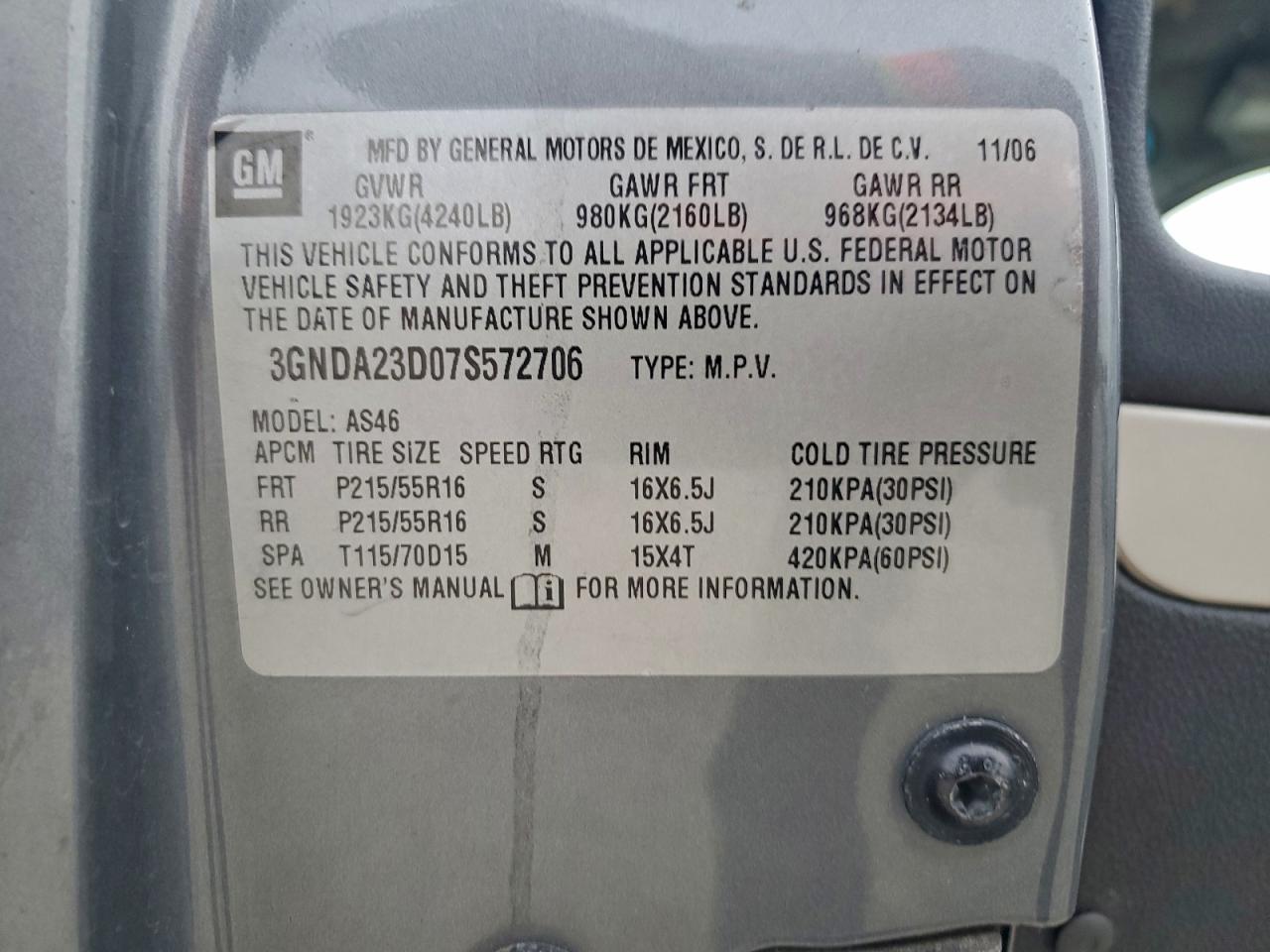 2007 CHEVROLET HHR LT photo 13
