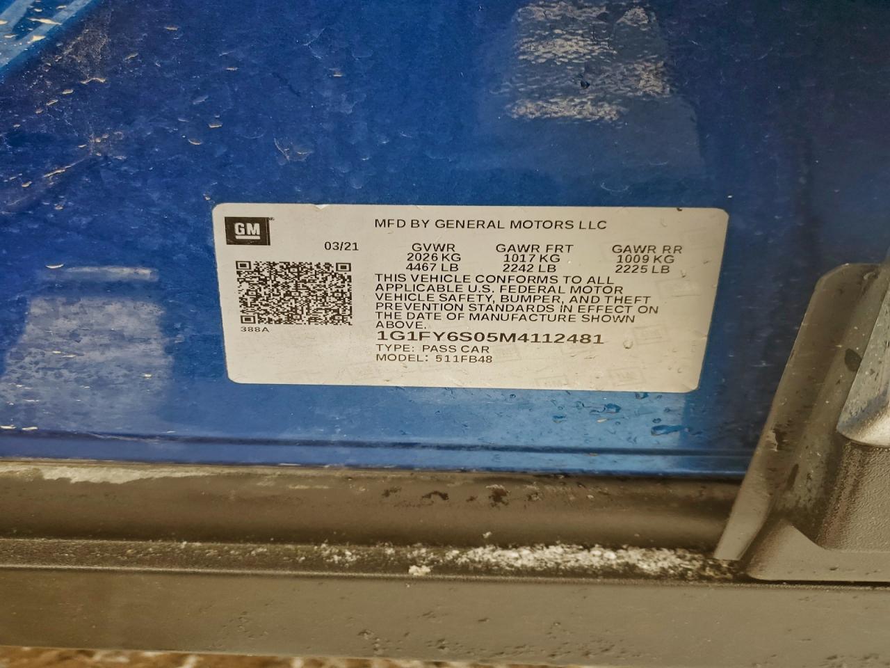 2021 CHEVROLET BOLT EV LT photo 49