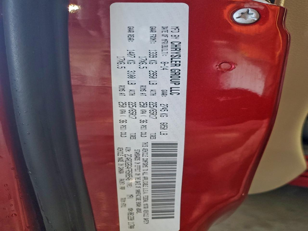 2015 DODGE GRAND CARAVAN SE photo 13