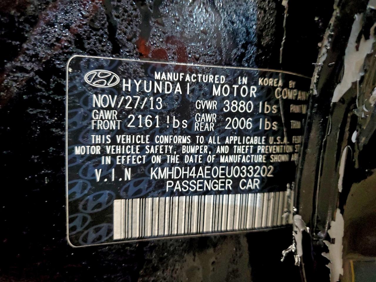 2014 HYUNDAI ELANTRA SE photo 34