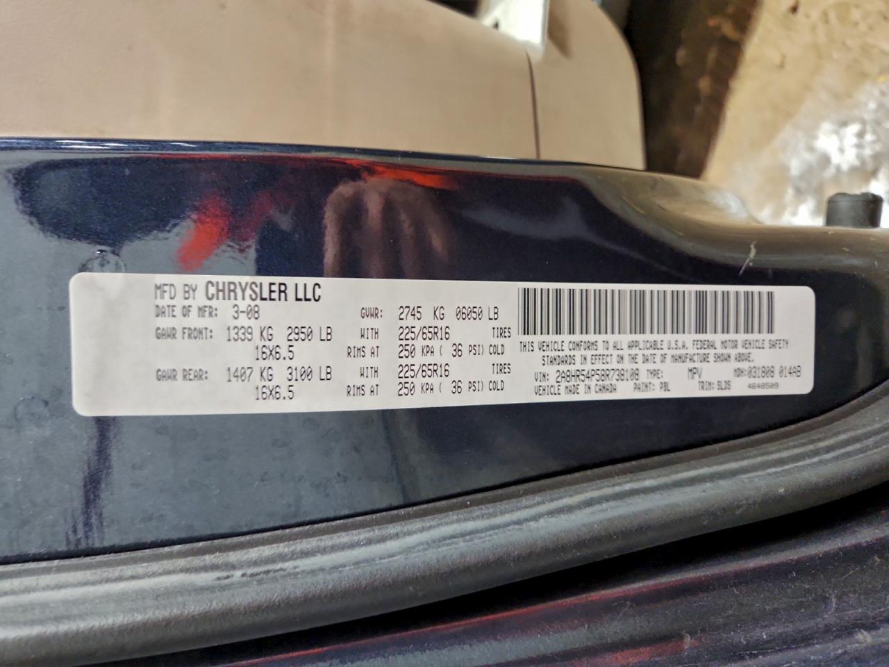2008 CHRYSLER TOWN & COUNTRY TOURING photo 25