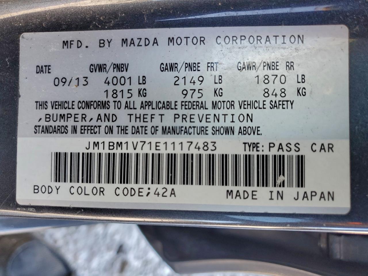 2014 MAZDA 3 TOURING photo 12