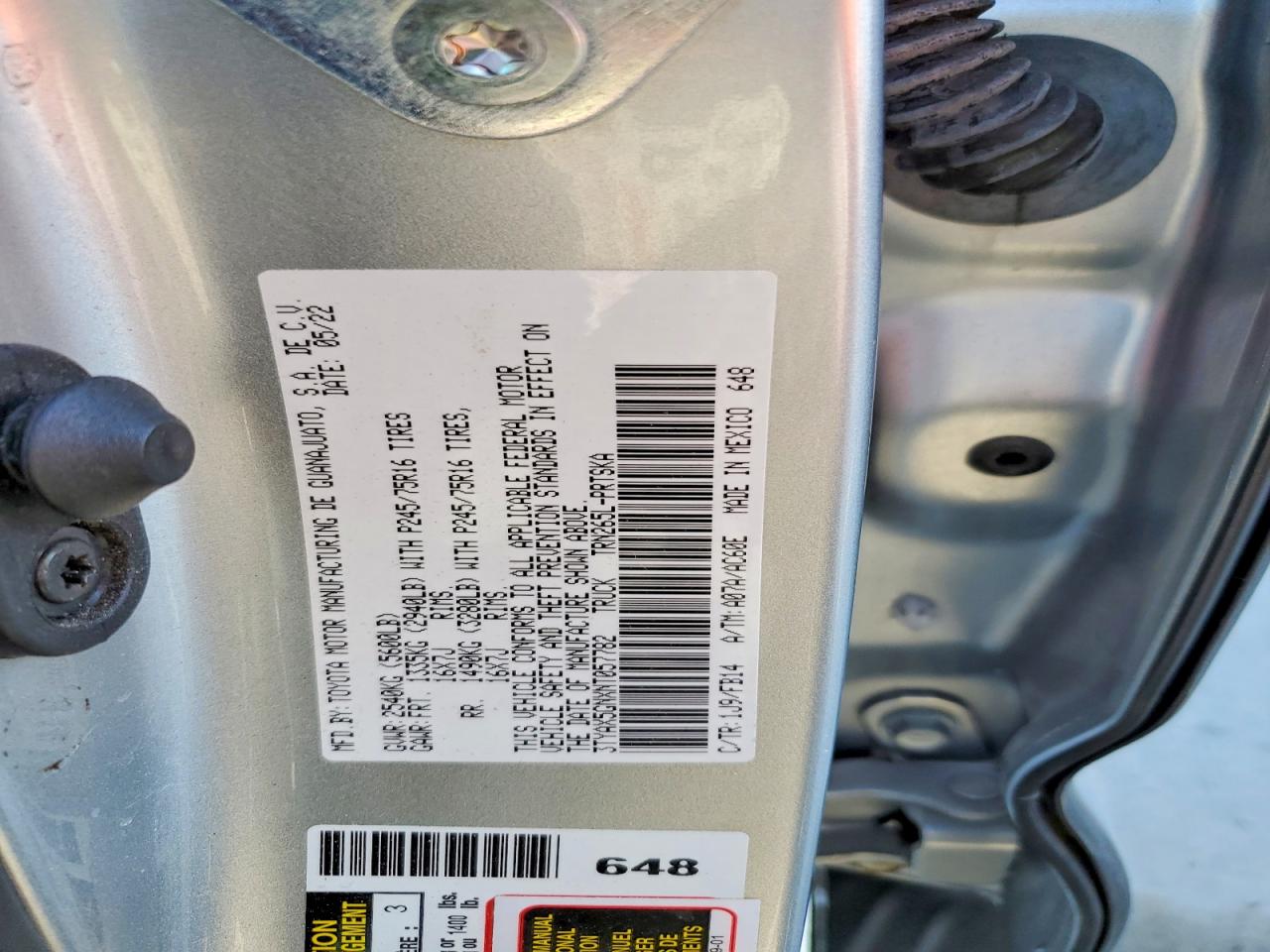 2022 TOYOTA TACOMA DOUBLE CAB photo 13