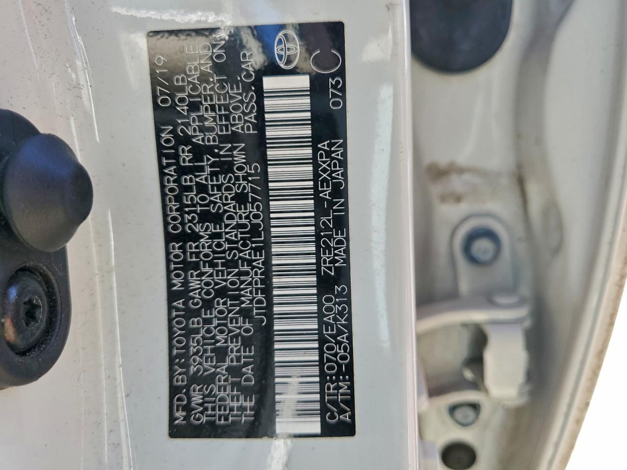 2020 TOYOTA COROLLA XLE photo 13