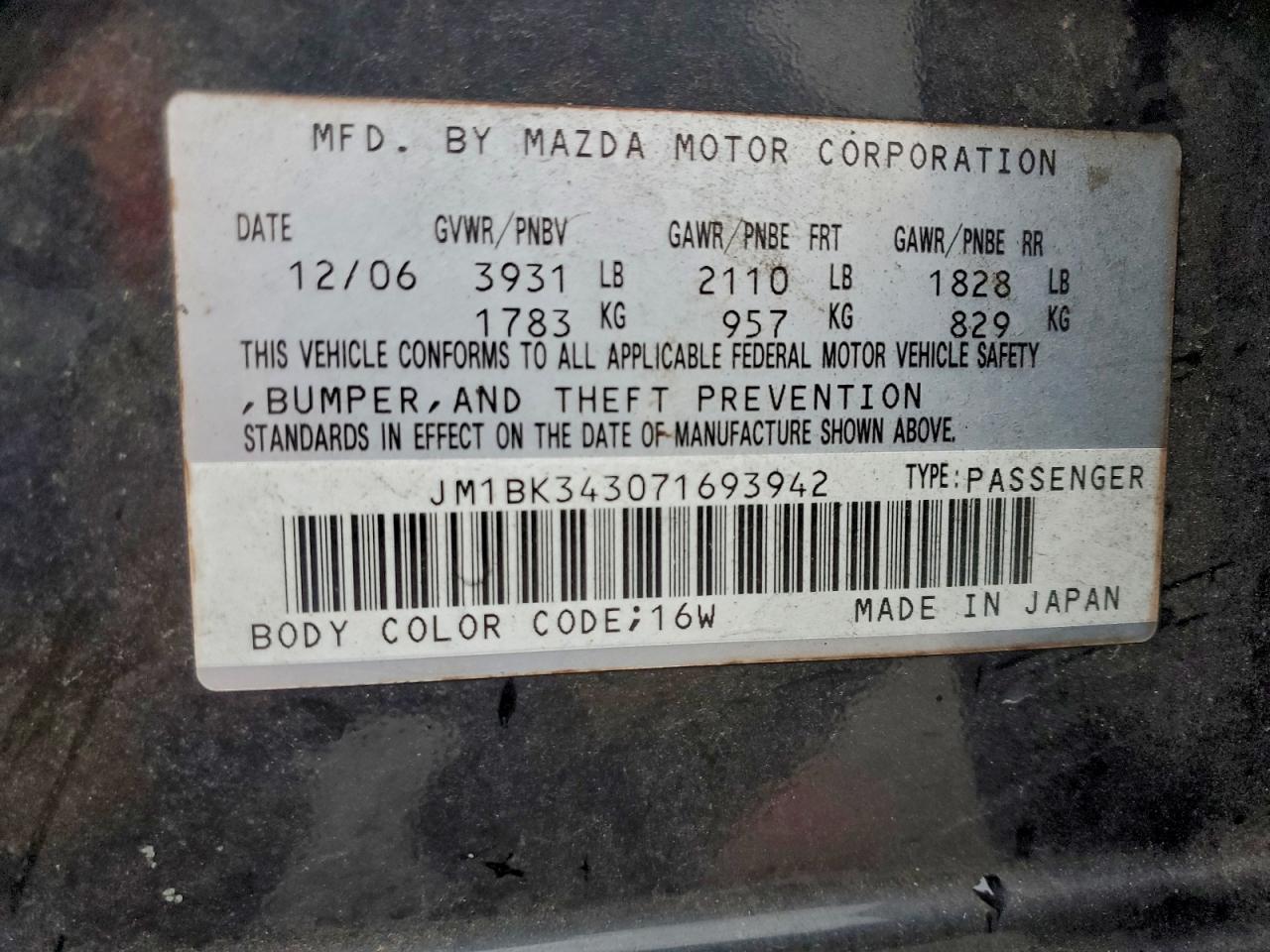 2007 MAZDA 3 HATCHBACK photo 25