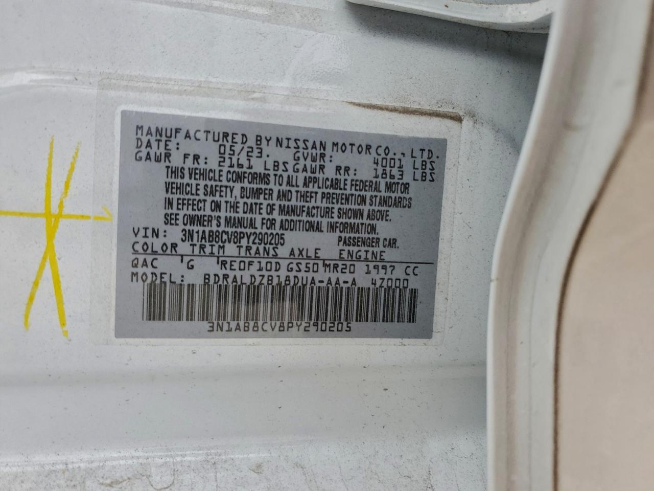 2023 NISSAN SENTRA SV photo 12
