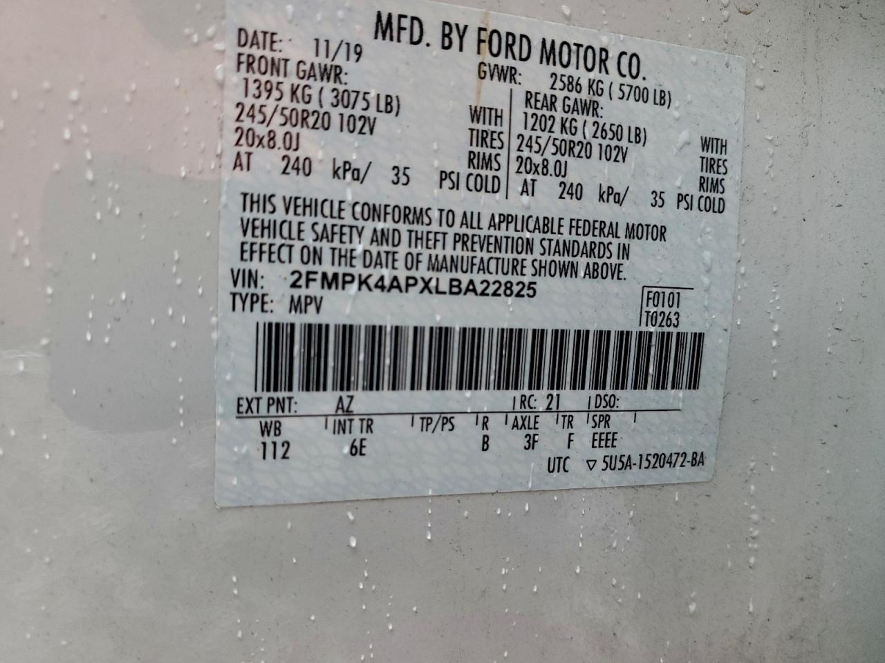2020 FORD EDGE ST photo 25