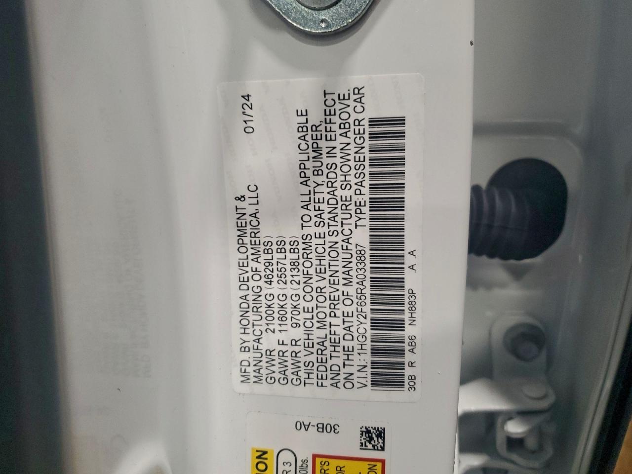 2024 HONDA ACCORD HYBRID EXL photo 34