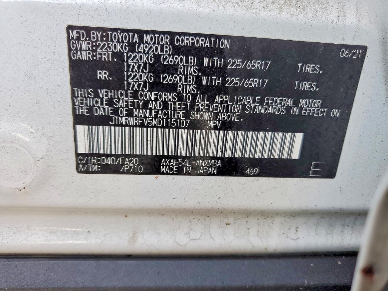 2021 TOYOTA RAV4 XLE photo 13