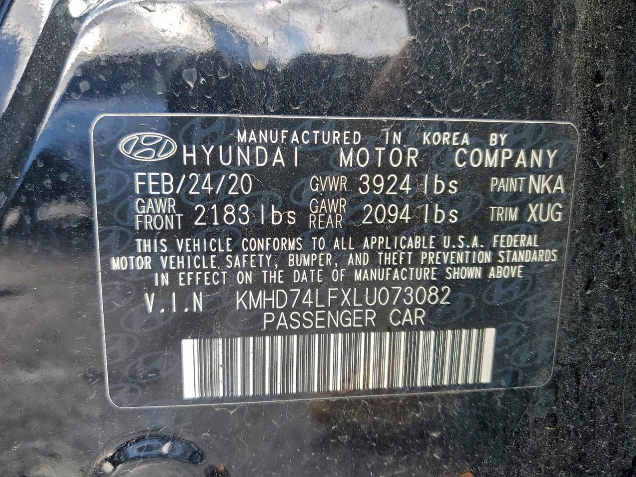 2020 HYUNDAI ELANTRA SE photo 12