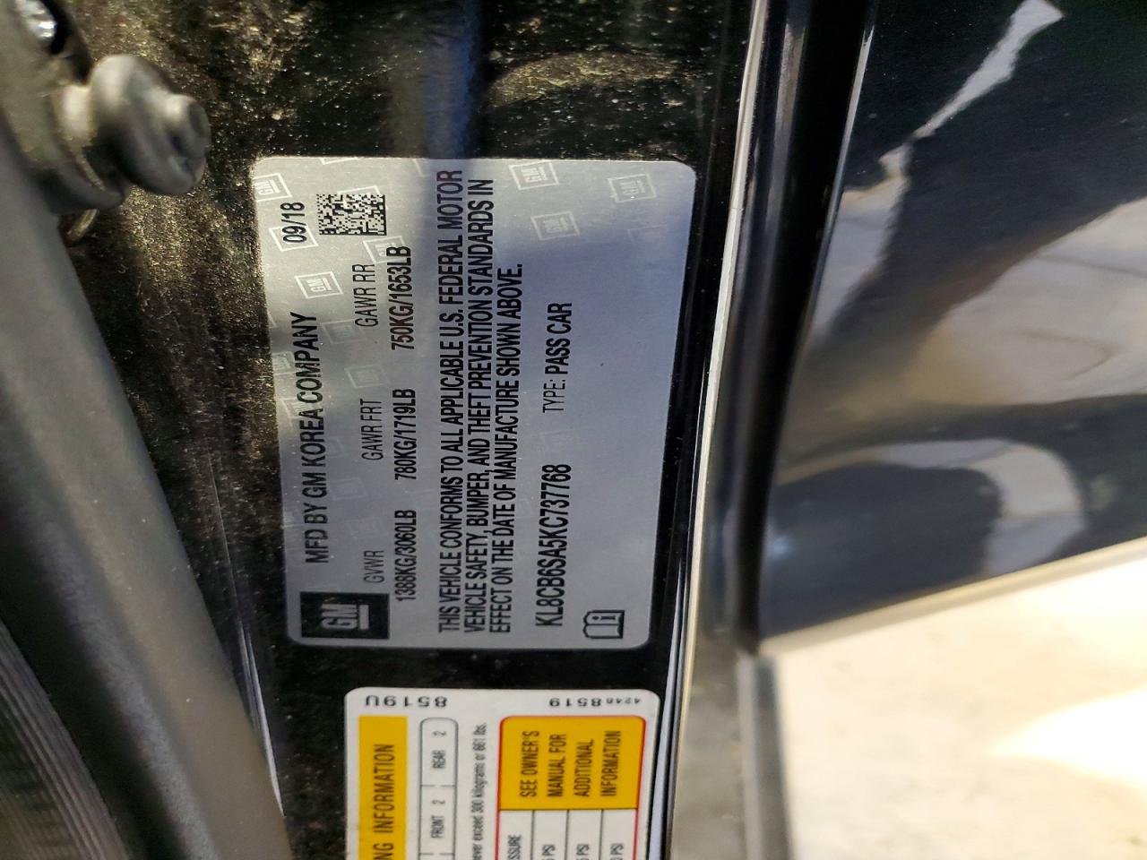 2019 CHEVROLET SPARK LS photo 13