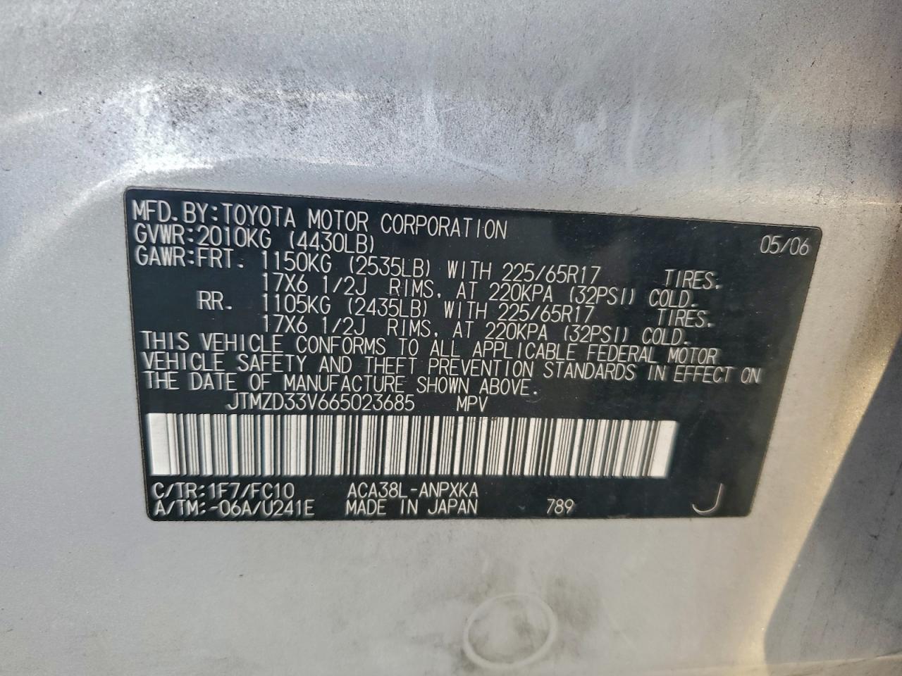 2006 TOYOTA RAV4 photo 25