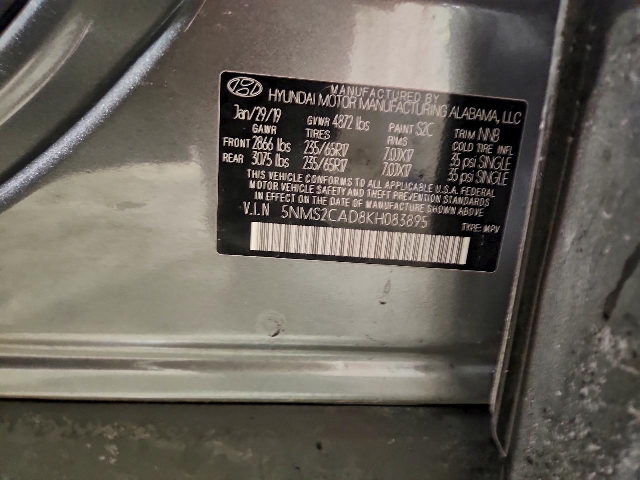 2019 HYUNDAI SANTA FE SE photo 25