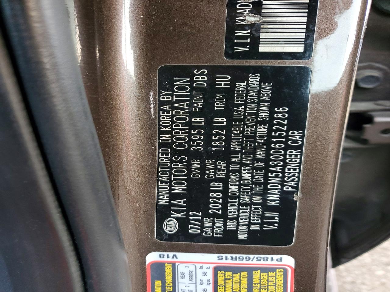2013 KIA RIO EX photo 12