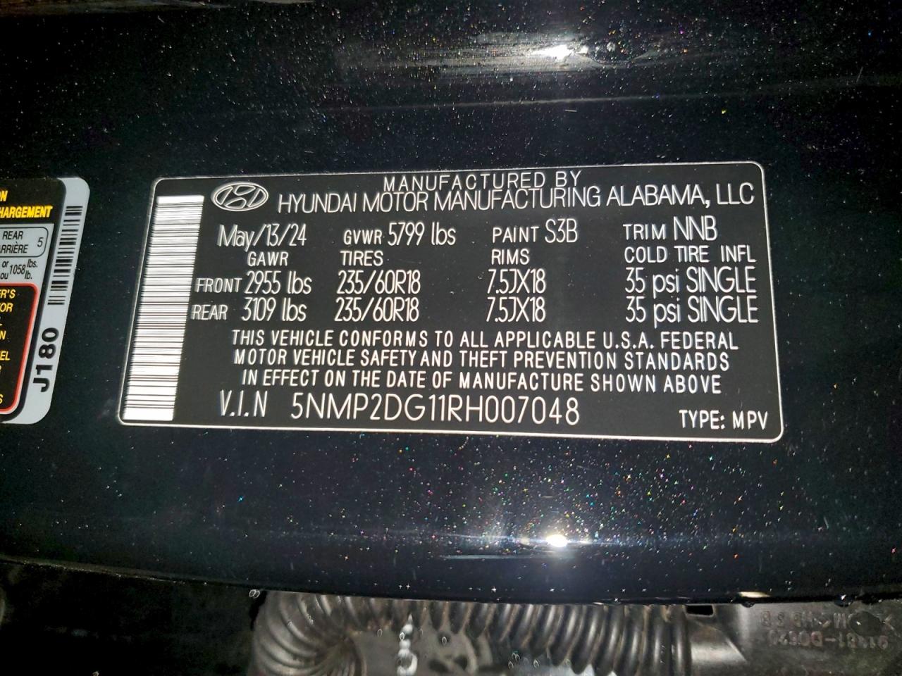 2024 HYUNDAI SANTA FE SEL photo 13