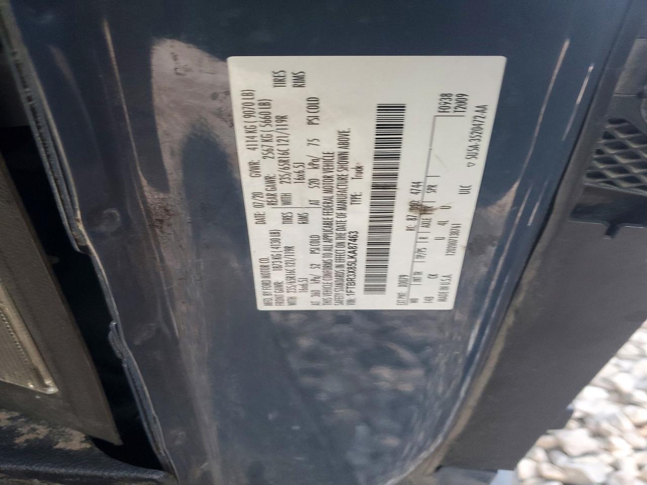 2020 FORD TRANSIT T-250 photo 12