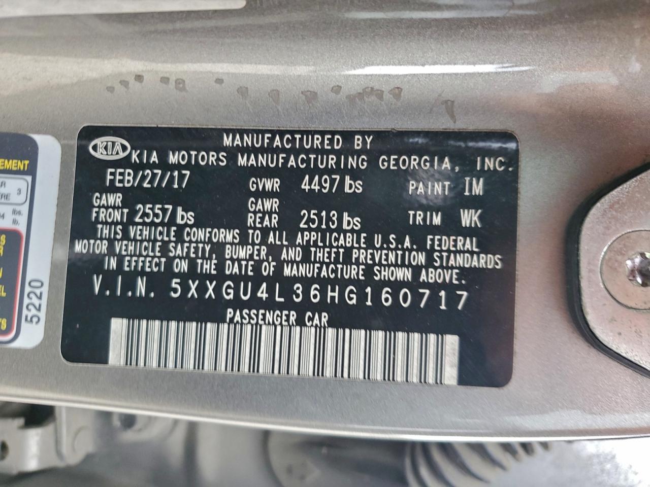 2017 KIA OPTIMA EX photo 13