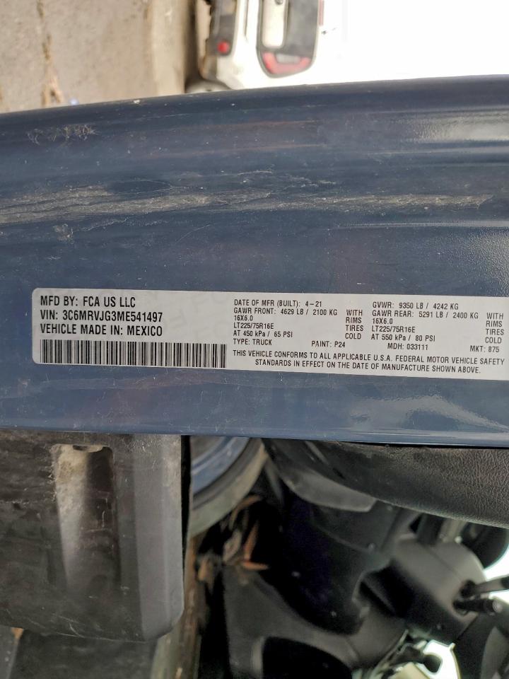 2021 RAM PROMASTER 3500 DELIVERY VAN photo 23
