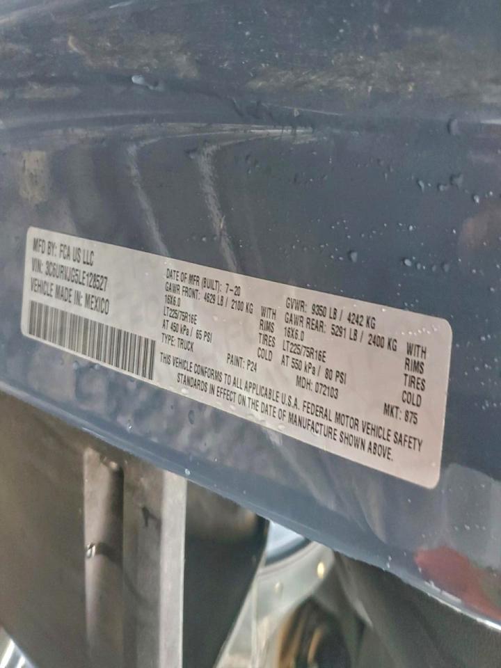 2020 RAM PROMASTER 3500 DELIVERY VAN photo 13
