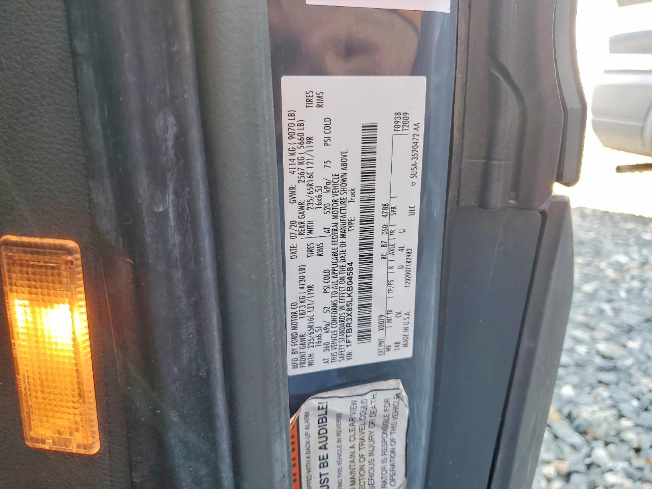 2020 FORD TRANSIT T-250 DELIVERY VAN photo 13