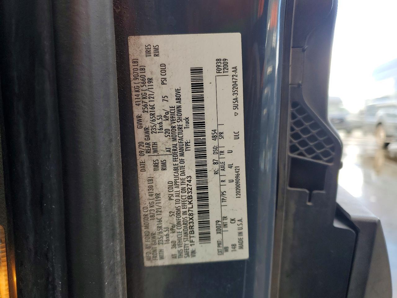 2020 FORD TRANSIT T-250 photo 13