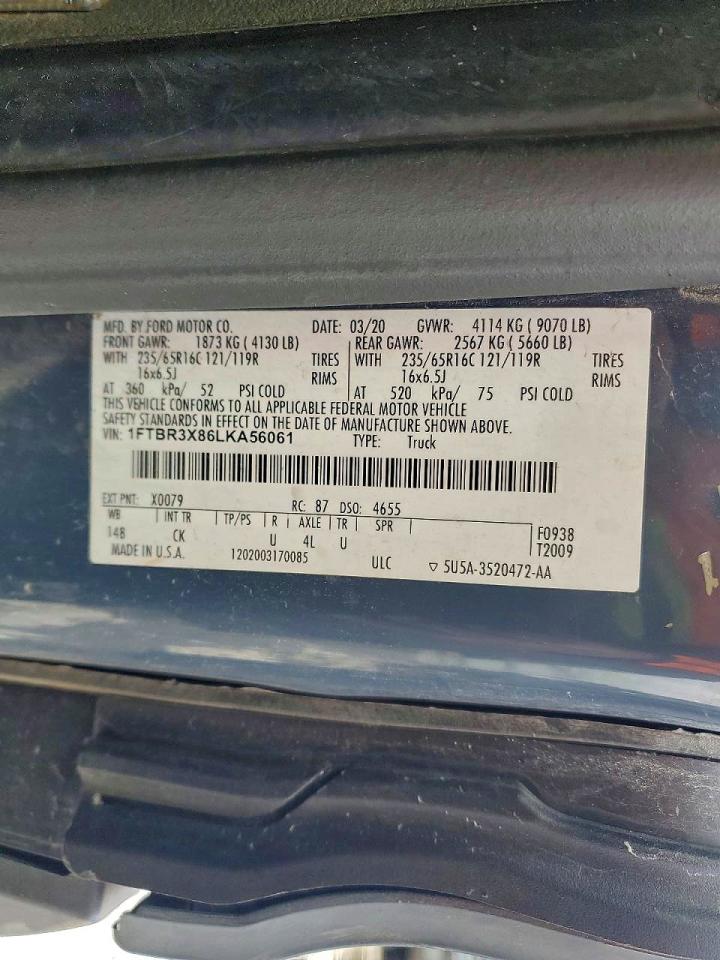 2020 FORD TRANSIT 250 DELIVERY VAN photo 37