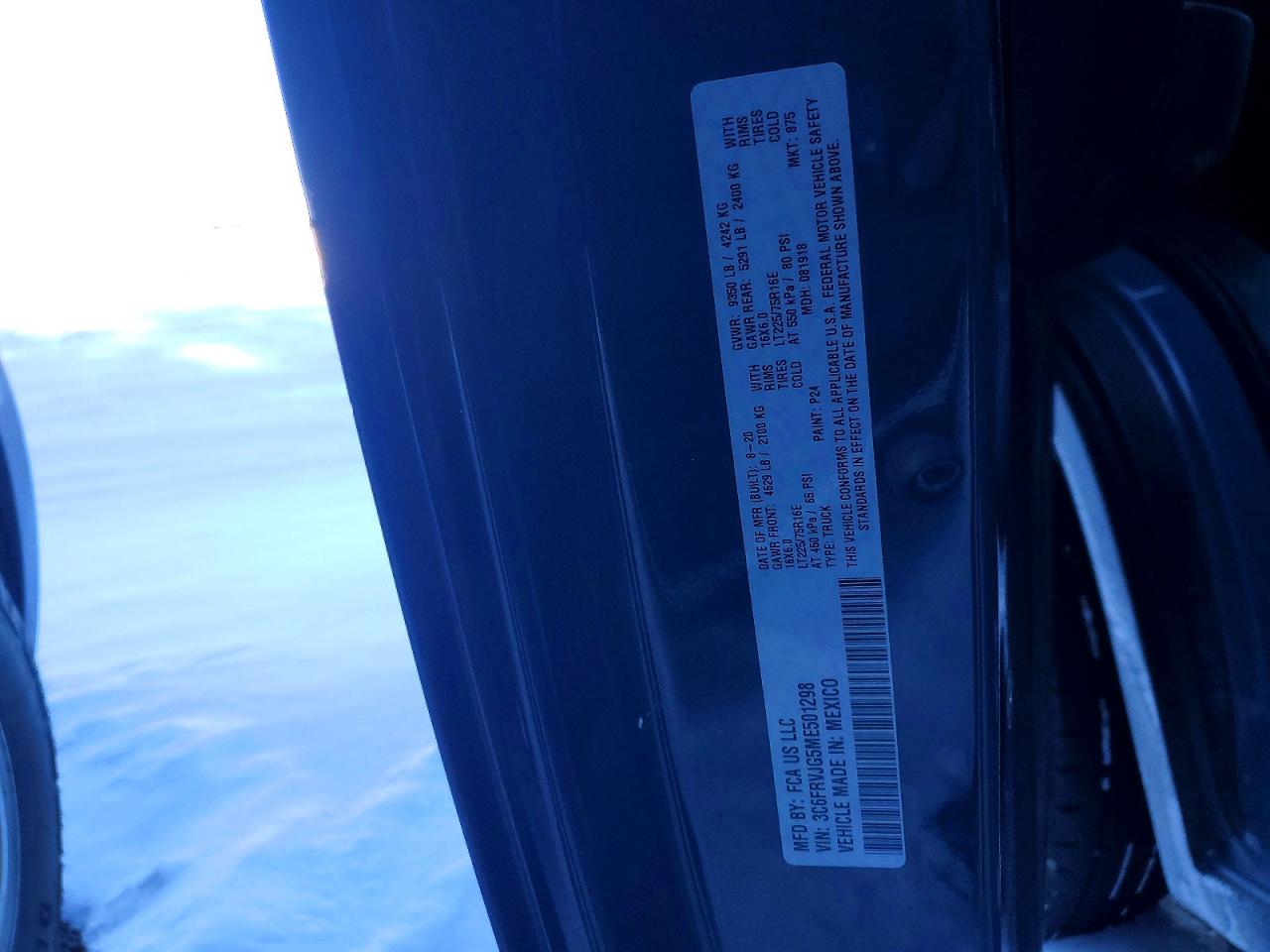 2021 RAM PROMASTER 3500 DELIVERY VAN photo 25