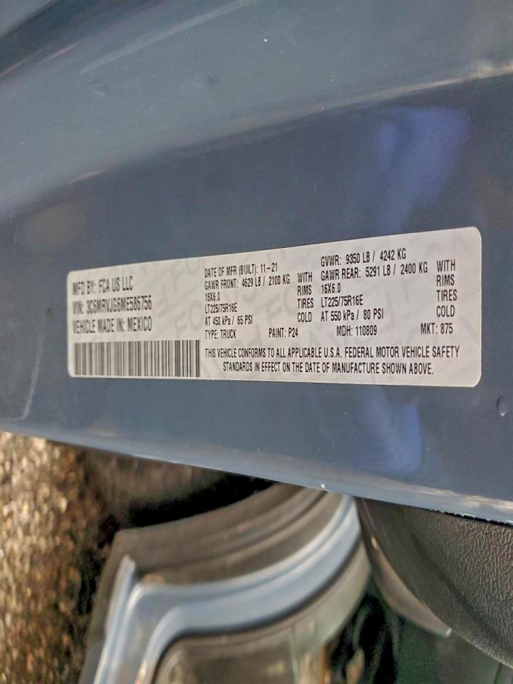 2021 RAM PROMASTER 3500 DELIVERY VAN photo 37