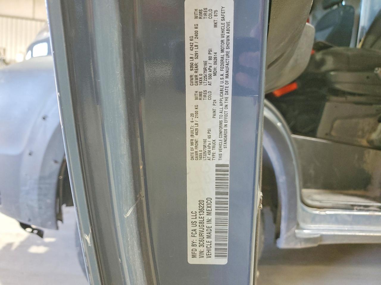 2020 RAM PROMASTER 3500 DELIVERY VAN photo 27