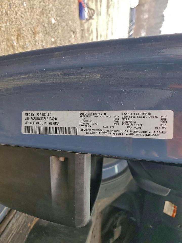 2020 RAM PROMASTER 3500 DELIVERY VAN photo 13