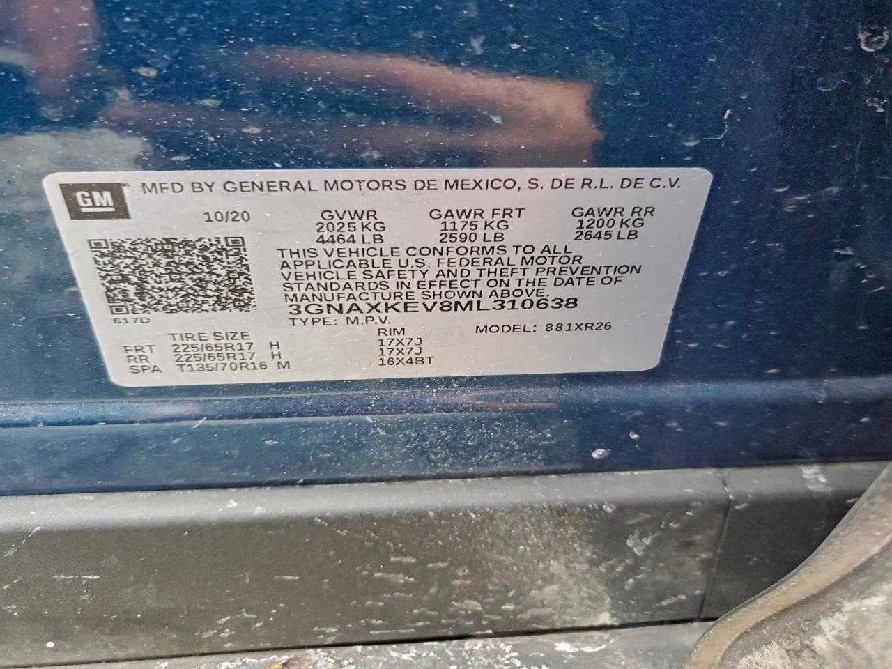 2021 CHEVROLET EQUINOX LT photo 25