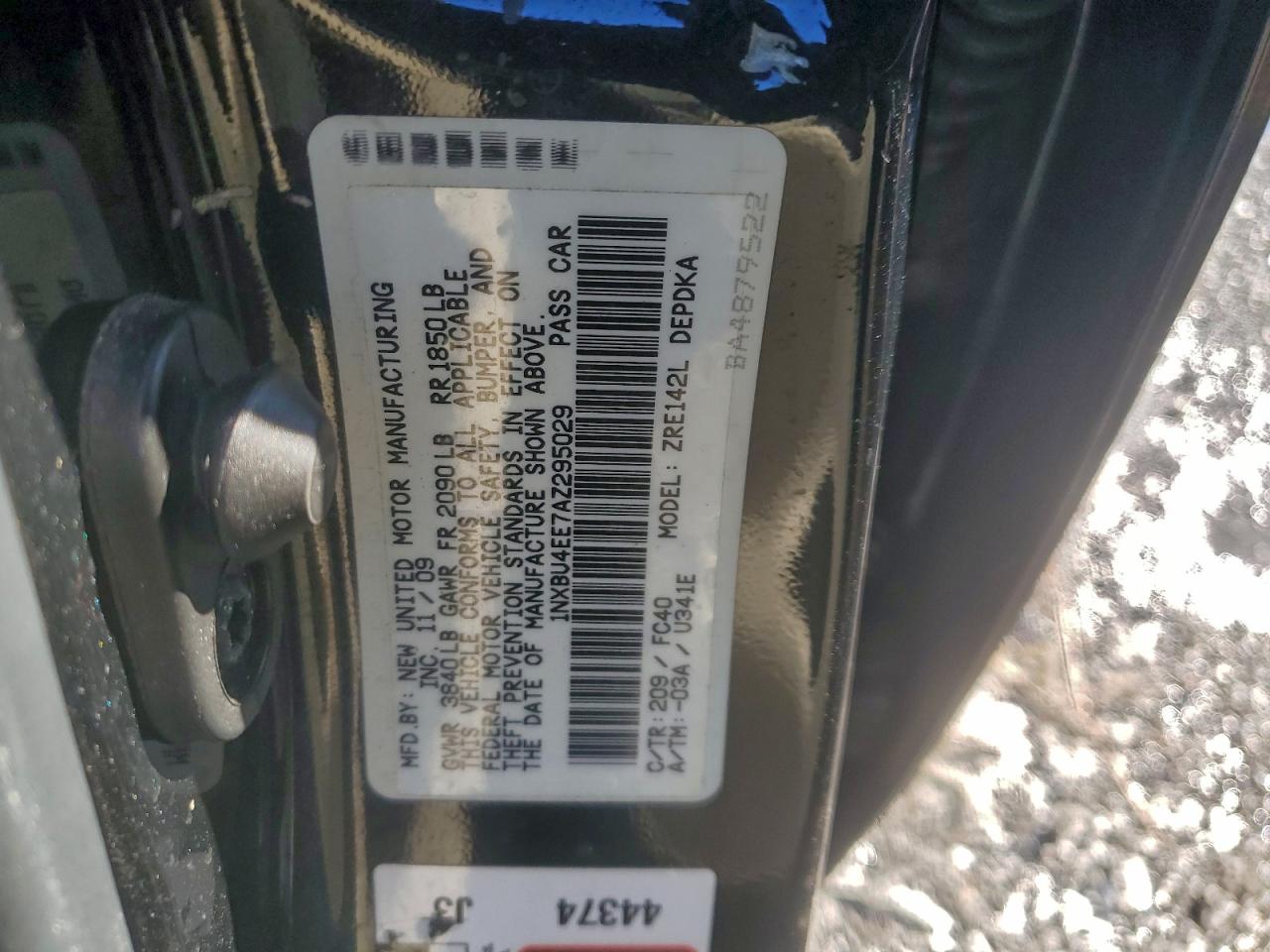 2010 TOYOTA COROLLA BASE photo 12