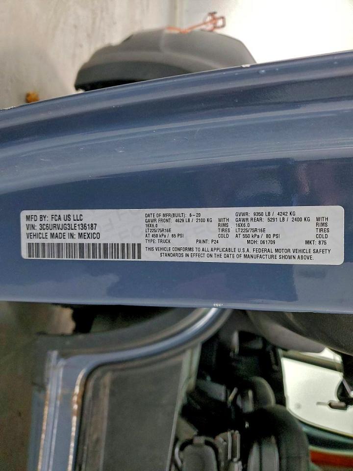 2020 RAM PROMASTER 3500 DELIVERY VAN photo 25