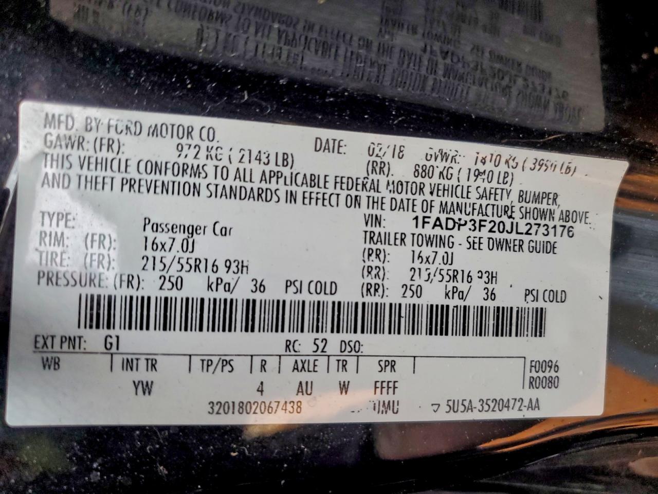2018 FORD FOCUS SE photo 25