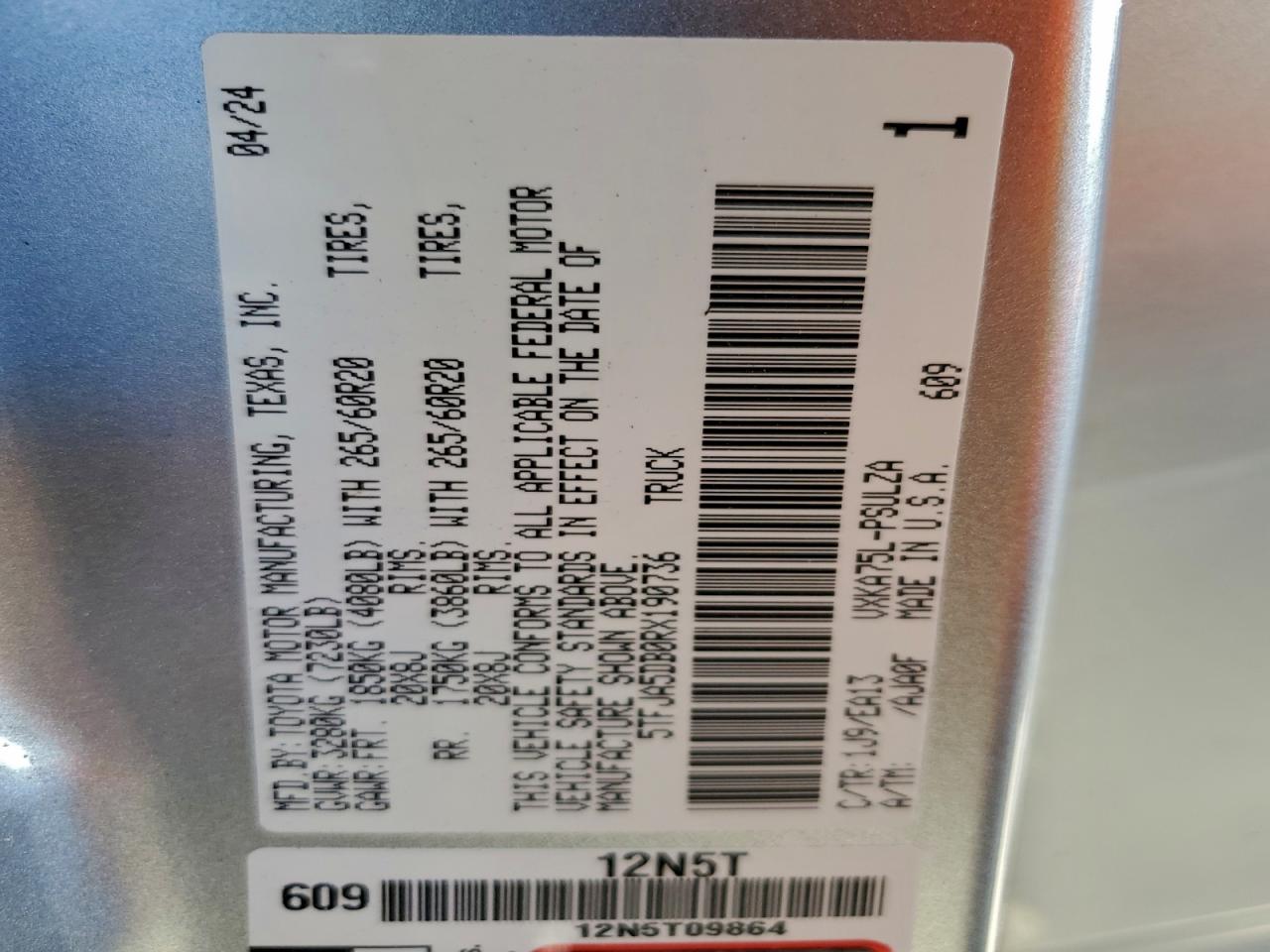 2024 TOYOTA TUNDRA CREWMAX LIMITED photo 23