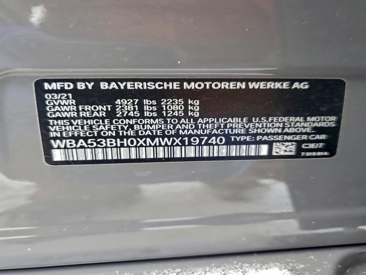 2021 BMW 530 I photo 23