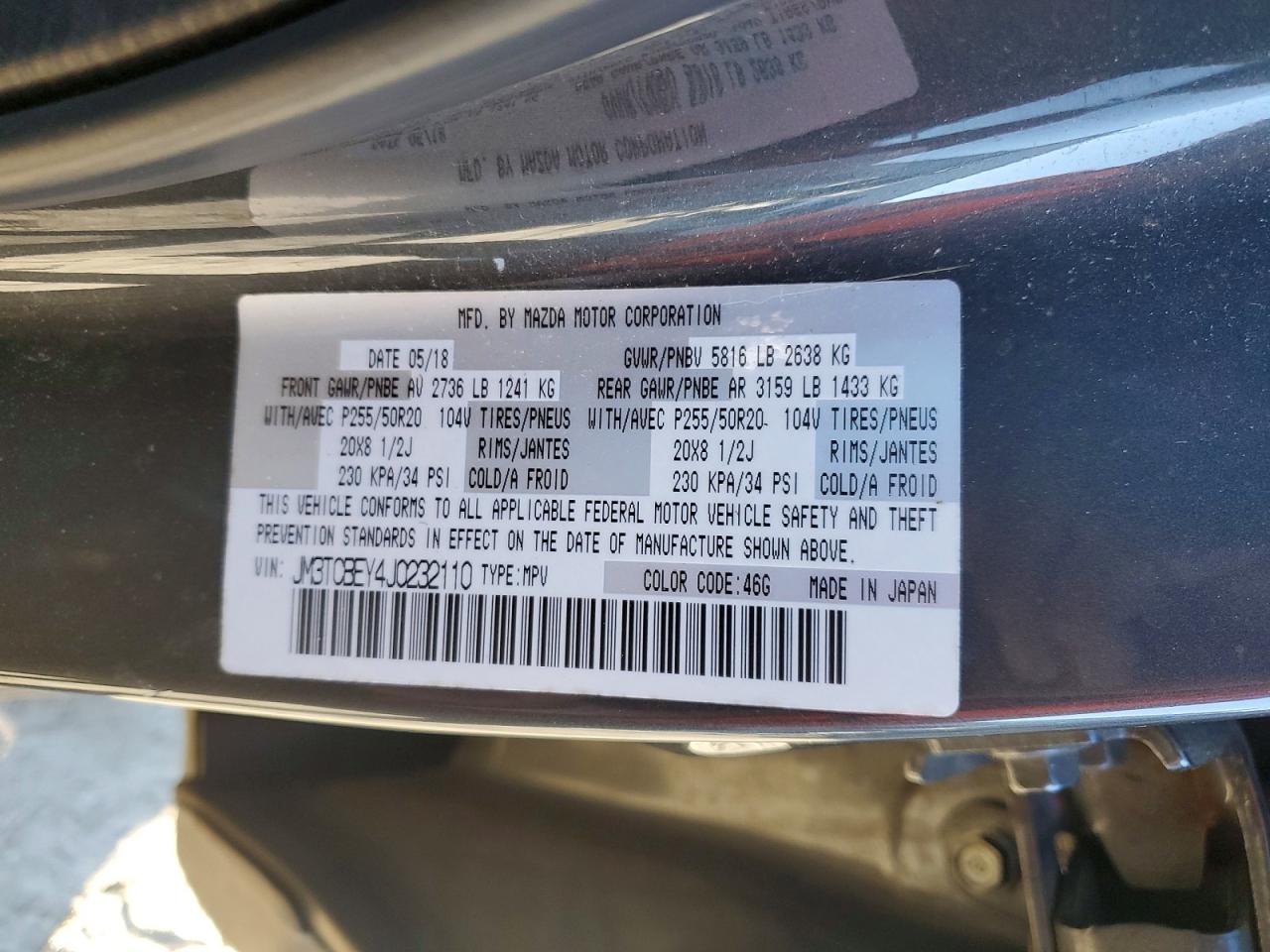 2018 MAZDA CX-9 SIGNATURE photo 40