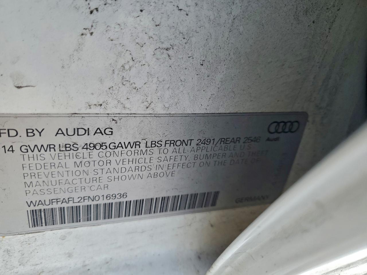 2015 AUDI A4 PREMIUM PLUS photo 34