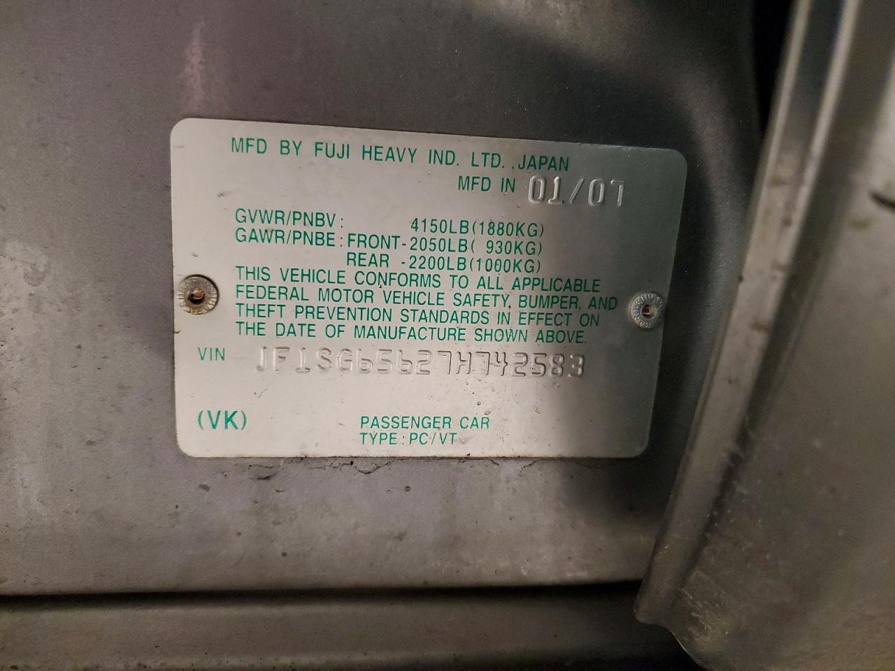 2007 SUBARU FORESTER 2.5X PREMIUM photo 25