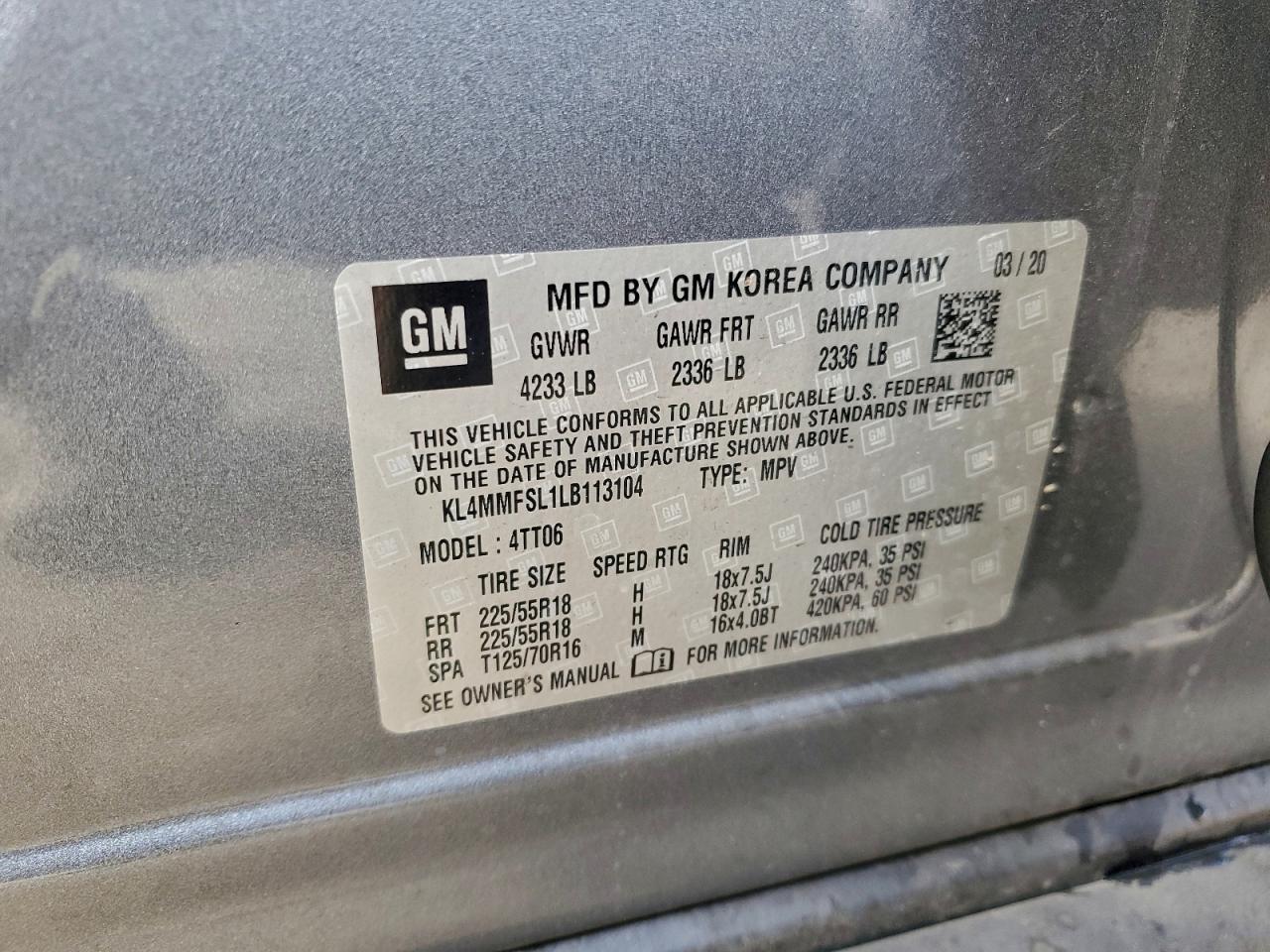 2020 BUICK ENCORE GX ESSENCE photo 23