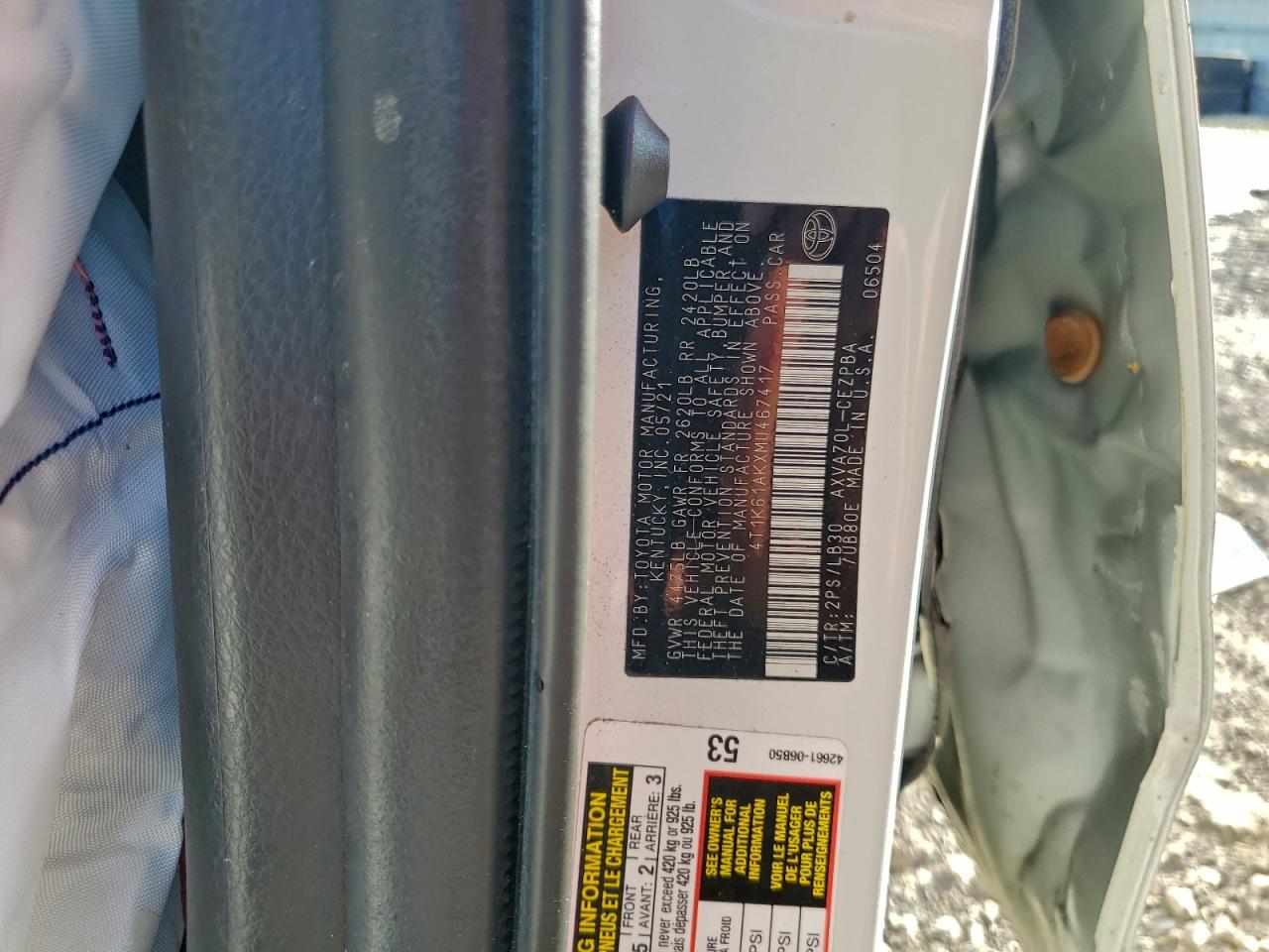 2021 TOYOTA CAMRY XSE photo 12